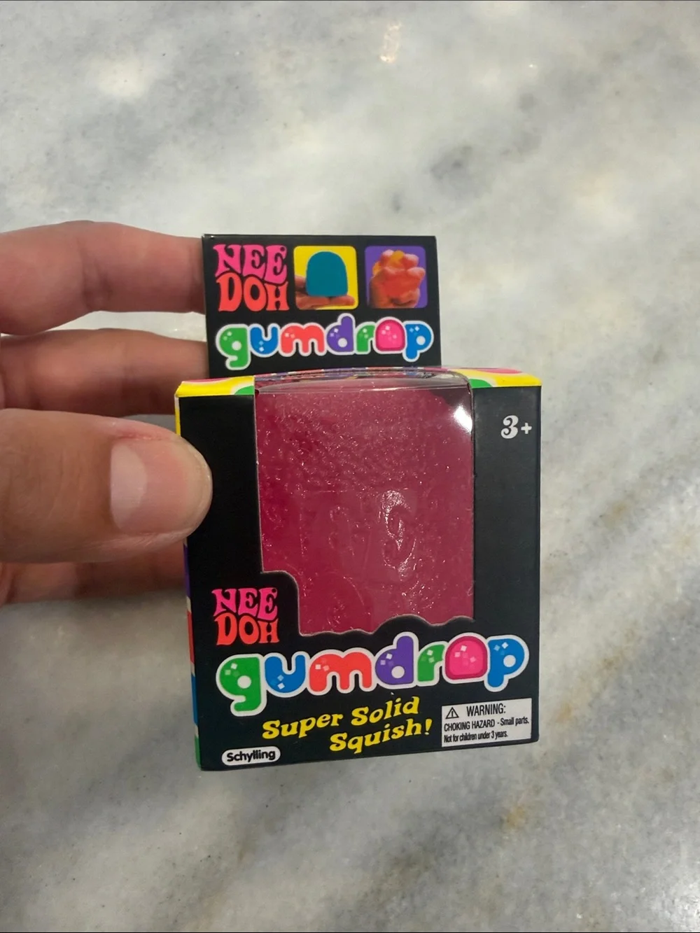 Needoh Gumdrop Super Solid Squish! Kids Sensory Toy - Pink